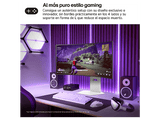 Monitor gaming - LG 34GX90SA-W, 34 WQHD 4K, 240 Hz, 0.03 ms, OLED curvo 800R, AMD FreeSync™, USB-C, Altavoces integrados, Altura ajustable, Blanco
