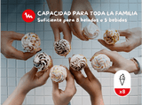 Heladera - Moulinex Freezi MJ803, Heladera 16 en 1, Helados y bebidas heladas al momento, 5 Programas automáticos, Silenciosa, 8 Raciones, Blanca