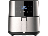 Freidora de aire - MasterPro Rocket 600, 6 l, 8 programas, 1800 W,  Pantalla LED Táctil, Cesta Antiadherente, Gris