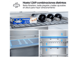 Frigorífico combi - LG GBBS514AMB, No Frost, 186 cm, 333 l, DoorCooling+™, FRESHBalancer™, Acero texturizado antihuellas