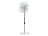 Ventilador de pie - Orbegozo 45 W, 3 velocidades, Muy silencioso, Inclinación y altura regulable, Blanco
