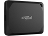 Disco duro SSD externo 4 TB - Crucial X10 Pro Portable SSD, Velocidad de lectura y escritura hasta 2100 MB/s, IP55, Negro