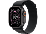 Apple Watch Ultra 3 (2025), GPS+CEL, 49 mm, Caja de Titanio Negro, Correa Alpine Loop Negro, M, Calidad del sueño, Via satélite, 42h Autonomía