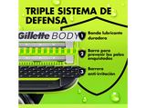 Afeitadora corporal - Gillette Labs Body + Intimate, Maquinilla de afeitar corporal, Tecnología FlexDisc 2D, Soporte magnético para ducha, 1 recambio