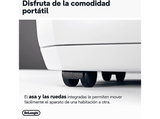 Deshumidificador - De'Longhi Tasciugo Aria Dry DDSX225, Extrae 21 l/día, Capacidad 2 l, Superficie 90m³, Función swing, Anticongelante, LCD, Blanco