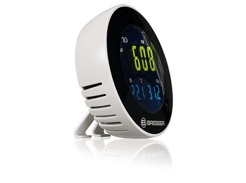 Medidor de CO2 - Bresser INV, Detección humedad, Temperatura, Pantalla LED, Blanco