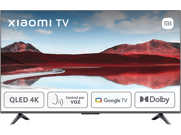TV QLED 65" - Xiaomi A PRO 2025 65, QLED 4K, Smart TV (Google TV), Dolby Vision, Control por voz, Black