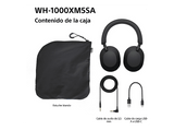 Auriculares inalámbricos - Sony WH-1000XM5SA, Bolsa Transporte, Cancelación ruido , 30h, Hi-Res, Carga Rápida, Bluetooth, Diadema, iOS/Android, Negro