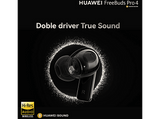 Auriculares True Wireless - Huawei FreeBuds Pro 4, 33h Autonomía, Cancelación de Ruido, Doble Conexión, Negro