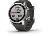 Reloj deportivo - Garmin Fēnix 7S, Gris plata, GPS, 19.44 cm, 1.2 , Garmin Connect, Control táctil, WiFi