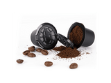 Cápsulas monodosis reutilizables - CMP París KA4556, 3 capsulas de polipropileno de café, Compatible con Nespreso, Negro