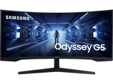 Monitor gaming - Samsung G5 LC34G55TWWPXEN, 34, UWQHD, 1 ms, 165Hz, Negro