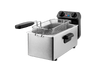 Freidora - Ufesa Crusty Fry 3000, 2000W, 3L, Termostato ajustable de 130 a 190°C, Temporizador de hasta 60min,  Inox/Negro