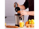 Exprimidor - Taurus Easy Press 1000 Legend SQ1000X, 0,65 l, 1000 W, Antigoteo, Acero inoxidable, Libre de BPA, Plateado