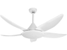 Ventilador de techo con luz - Orbegozo CP 132120, 40 W, 6 Velocidades, 120 cm Diámetro, Motor DC, 5 Aspas, 8h Temporizador, Blanco