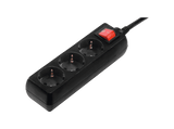 Regleta - Hama 69223782, 3 tomas, 1.4 metros, Con interruptor, Negro