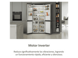 Frigorífico americano - Haier Cube 90 Series 5 HCR5919EHMP, No Frost, 190 cm, 525 l, Dispensador agua, Fabricador hielo, Inox