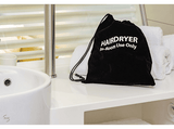 Accesorio Secador - JVD 2502370, Bolsa de Almacenamiento, Terciopelo, Resistente al Agua, Negro