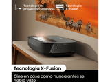 Proyector - Hisense PL2, 4k, 2700 lúmenes, Wi Fi, Dolby Atmos, HDR, Negro