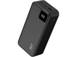 Powerbank - Isy IPP-27000, 27000 mAh, 2x USB-C, 1x USB-A, LED-Display, Negro