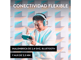 Auriculares gaming - Logitech G Astro A30, Bluetooth, 27h de batería, Micrófono desmontable, Compatible con Playstation 4 y 5, PC/Móvil, Blanco
