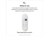 Reproductor multimedia - Chromecast con Google TV de Google 4K, Mando con control por voz, HDMI, Azul cielo
