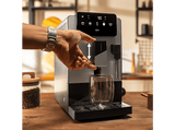 Cafetera superautomática - Cecotec Cremmaet Steam, 19 bar, 1300W, Depósito 1.1L, Molinillo cónico, Plug&Play, Vaporizador, Depósito café 150g, Negro