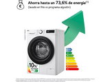 Lavadora carga frontal - LG F4WR5010A6W, 10 kg, 1400 rpm, 11 programas, AI Direct Drive™,  Steam™, Blanco