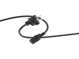Cable de alimentación - ISY ICP-5002, 1.5 m, Diámetro 6.5mm, Schuko socket, Negro