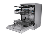 Lavavajillas - Haier XF 6C4F1X, 16 servicios, 10 programas, 60 cm, Apertura automática, Tercera bandeja, Inox