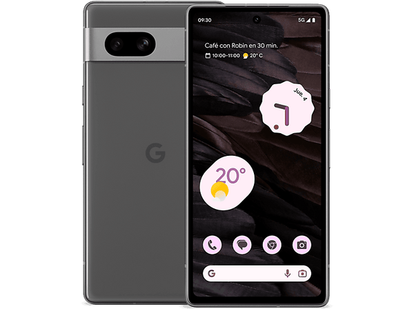 Móvil - Google Pixel 7a, Carbón, 128 GB, 8 GB RAM, 6.1 " OLED Full HD+, Google Tensor G2, 4.385 mAh, Android