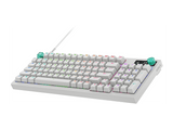 Teclado gaming - Logitech G G316 X 98, Cable, 8 kHz, Pantalla LED, Interruptores intercambiables, Teclas de PBT personalizables, PC-Mac, RGB, Blanco