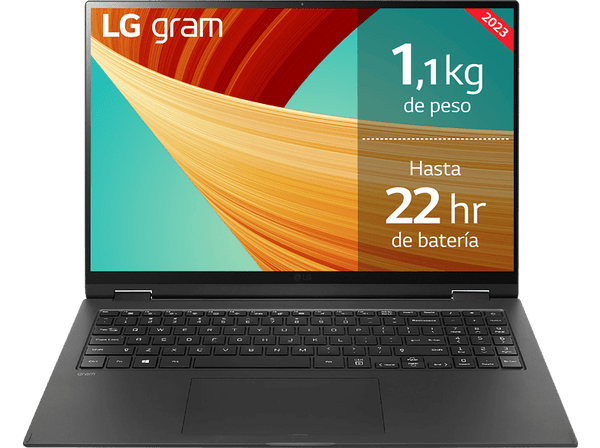 Portátil - LG 16ZB90R-G.AA75B, 16" WQXGA, Intel® Evo Core™ i7-1360P, 16GB RAM, 512 GB SSD, Windows 11 Home, Negro