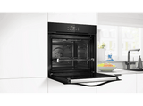 Horno a vapor - Balay 3HD5829N3, Multifunción, Pirolítico, 71 l, Función Freidora de Aire, Control Deslizante, 60 cm, Cristal Negro