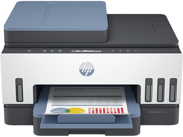 Impresora Multifunción - HP Smart Tank 7306, WiFi, Bluetooth, USB, doble cara