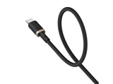 Cable USB - Baseus Dura, USB-C a USB-C, 200 cm, 100W, Carga rápida, Ultrarresistente, Negro y Dorado
