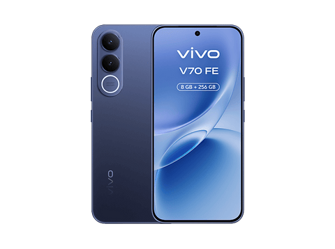 Móvil - vivo Bundle V70 FE, Ocean Blue, 256GB, 8GB RAM, 6.83