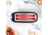 Tostadora - Ufesa Toastie Duo Plus, 1400 W, 2 ranuras, 2 rebanadas, 7 niveles potencia, Plata