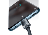 Cable USB - Baseus Crystal Shine, USB-C a USB-C, 120 cm, 100w, 480 Mbps, Carga ultrarrápida, Con trenzado resistente, Negro
