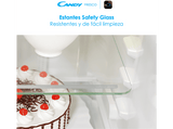 Frigorífico combi - Candy Fresco CCE3T620FW, 378 l, Total No Frost, 200cm, Iluminación LED, Blanco