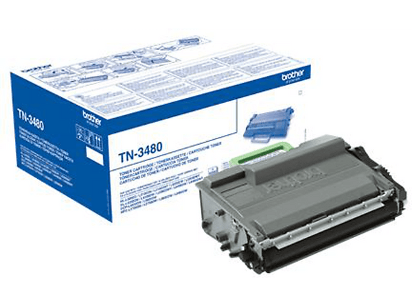 Tóner - Brother TN-3480 Cartucho 8000páginas Negro tóner y cartucho láser