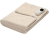 Manta eléctrica - Daga Relax Suave Elegante, 150 W, 6 niveles de temperatura, Calentamiento rápido, Crema