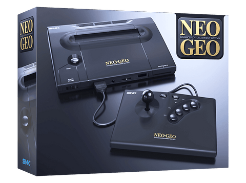 Consola retro - Plaion Replai Neo Geo AES+, Compatible con los cartuchos originales de NeoGeo, Salida Full HD vía HDMI, Negro