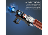 Aspirador escoba - Rowenta  X Force 8.80 RH1872E, 250 W, Potencia succión 100 AW, 1.3 kg, 60 min autonomía, 0.44 l, Ligera, Especial Mascotas, Rojo