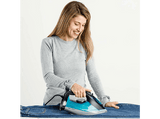 Plancha de vapor - Taurus Cleo 3400 X-Slide, Rápido calentamiento, Sistema antical y antigoteo, Autolimpieza,  3400W, 450 ml, Negro / Verde