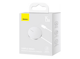 Cargador móvil inalámbrico - Baseus SIMPLE MINI3, 15W, Carga inalámbrica MagSafe y Qi, Plateado