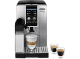 Cafetera superautomática - De'Longhi Dinamica Plus ECAM380.85.SB, 15 bar, 1.450 W, Depósito de leche, 2 tazas, Pantalla táctil, Inox