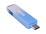 Memoria USB 256 GB - Sandisk Creator Phone Drive, USB-C y Lighning, Para iPhone, Hasta 90MB/s de lectura, Azul