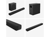 Barra de sonido - Hisense HS3100, Subwoofer Inalámbrico 6.5, Dolby Audio & DTS Virtual:X, 480 W, Negro