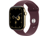 Apple Watch Series 12 (2026), GPS+CEL, 46mm, Caja de titanio Oro brillante, Correa deportiva Burdeos, Talla S/M, Siri AI